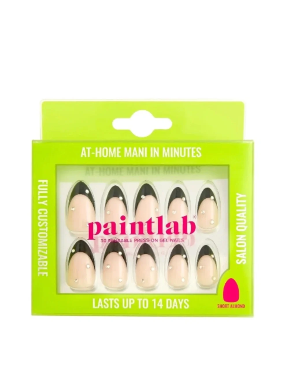 PaintLab Glam Noir Press-On Nails